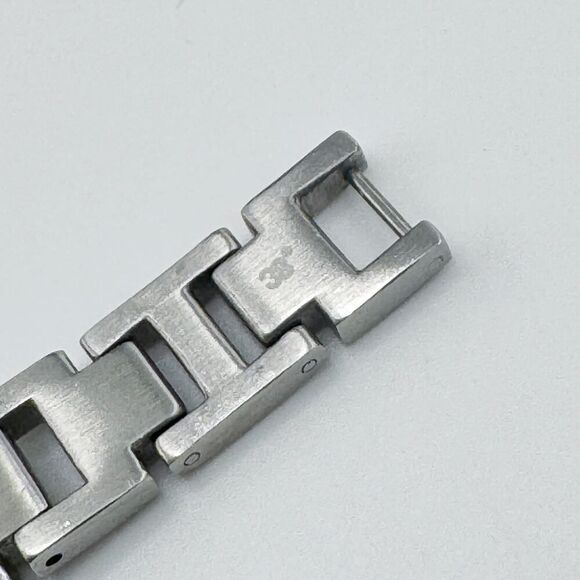 Vintage 38 Degrees Stainless Steel Men's Bracelet Modernist Retro Signed - Picture 7 of 8